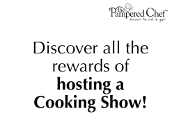 Booking Slides - The Pampered Chef, Ltd.