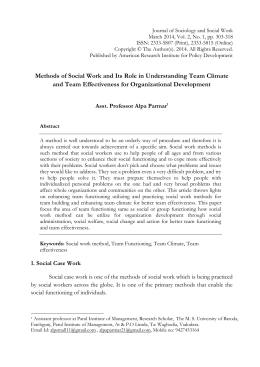 Full Text  - Journal of Sociology and Social Work