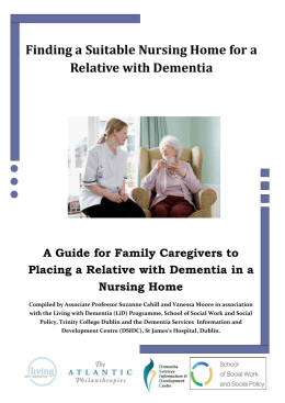 Finding a Suitable Nursing Home for a Relative with Dementia