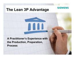 Lean 3P Advantage Presentation