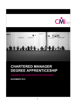 chartered manager degree apprenticeship