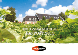 duurzaamheids rapport 2015
