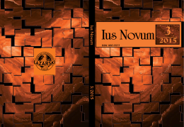 Ius Novum 3-2015 - Uczelnia Łazarskiego