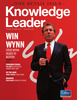THE RETAIL ISSUE— Knowledge Leader