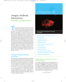 Chapter 06 antigen antibody interactions