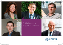 5 X In-Company Support door Acerta