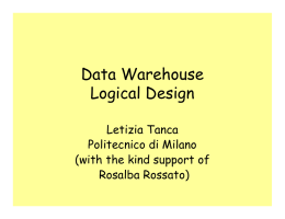 Logical Design - Prof. Letizia Tanca