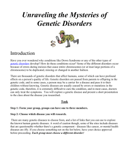 Human Genetics Webquest
