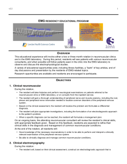 EMG Residency Educational Program