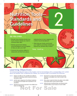 Nutrition Tools - Cengage Learning