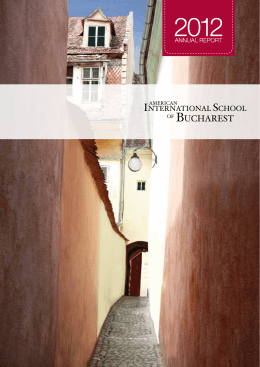 Annual Report 2012 1 - American International School of Bucharest