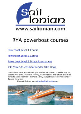 RYA Powerboat Courses