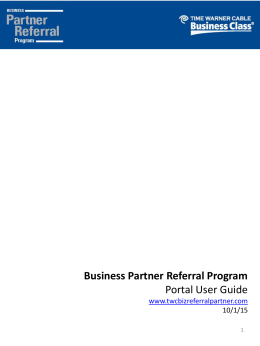 TWC Business Partner Referral Program