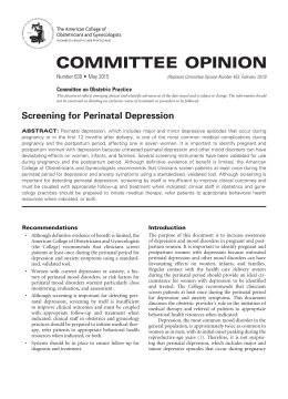 Committee Opinion, Number 630, May 2015