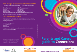 Parents and Carers guide to Connexions