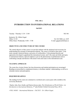 pol 140 introduction to international relations