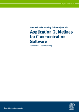 Application Guidelines for Communication Software