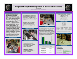 Project WISE (Wiki Integration in Science Education)