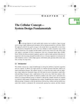 The Cellular Concept— System Design Fundamentals