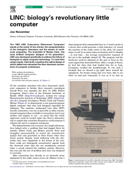 LINC: biology`s revolutionary little computer