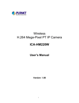 Wireless H.264 Mega-Pixel PT IP Camera ICA