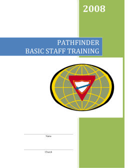 pathfinder basic staff training - Mandaluyong SDA Pathfinder Club