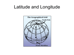 Latitude and Longitude Slides