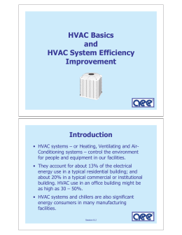 HVAC Basics and HVAC System Efficiency