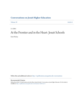 At the Frontier and in the Heart: Jesuit Schools - e
