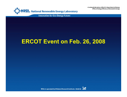 ERCOT Event on February 26, 2008