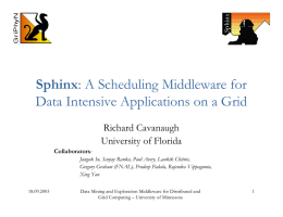 Sphinx: A Scheduling Middleware for Data