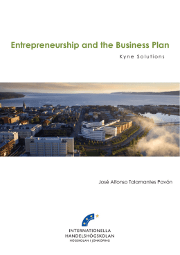 Entrepreneurship and the Business Plan
