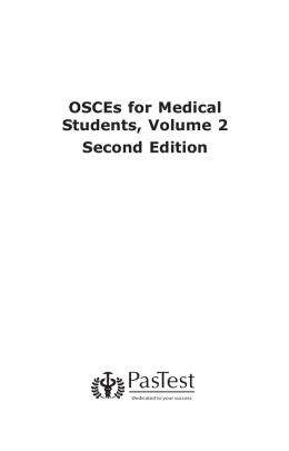 OSCEs for Medical Students, Volume 2 Second Edition
