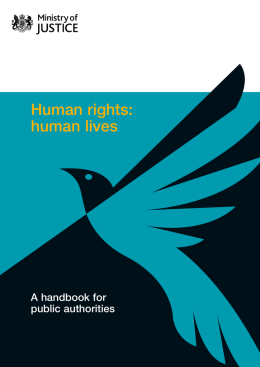 Human rights: human lives - a handbook for public authorities