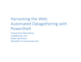 Web Scraping with PowerShell
