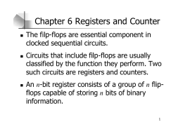 Chapter 6 Registers and Counter