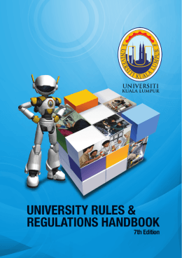 Rule and Regulation - UniKL | Malaysian Institute Of Industrial
