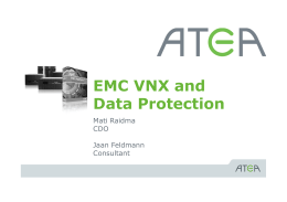 EMC VNX and Data Protection