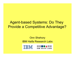 Agent-based Systems: Do They Provide a