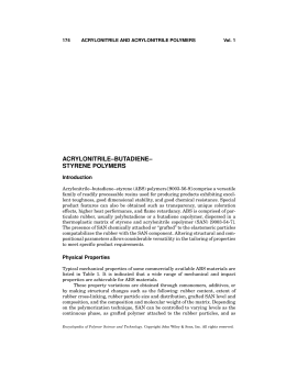 "Acrylonitrile–Butadiene–Styrene Polymers". In: Encyclopedia of