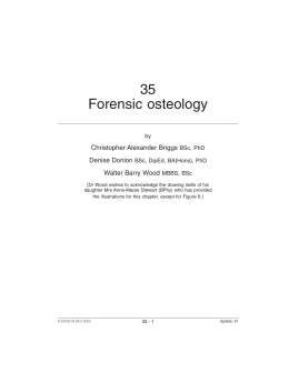 35 Forensic osteology - Thomson Reuters: Legal Australia