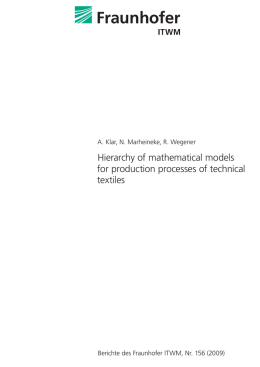 Hierarchy of mathematical models for production processes of