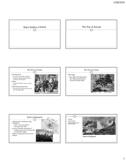 7-8 War in Europe and Pacific - PPT as PDF