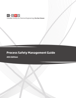 CSChE Process Safety Management Guide