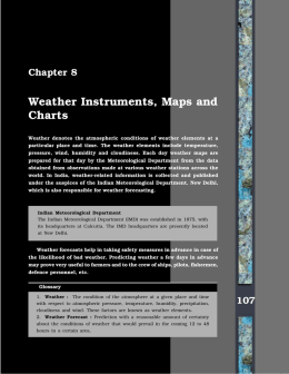 Weather Instruments, Maps and Charts