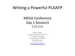 Writing a Powerful PLAAFP - ESC-20