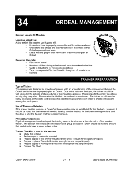 ordeal management - OA Training