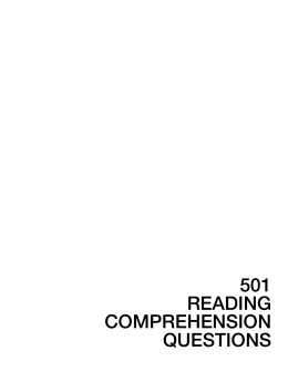 501 Reading Comprehension Questions 3rd Edition