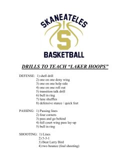 DRILLS TO TEACH “LAKER HOOPS”