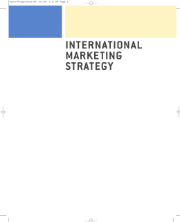 International Marketing Strategy: Analysis, Development and